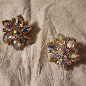 Beautiful rhinestone Earrings clips